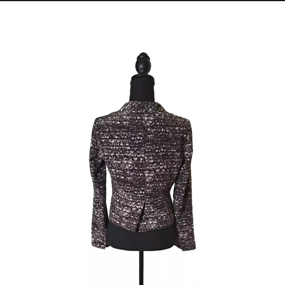 Joie | Brown and White Silk Knotched Collared Blazer Size XS B26#12 - Picture 2 of 10